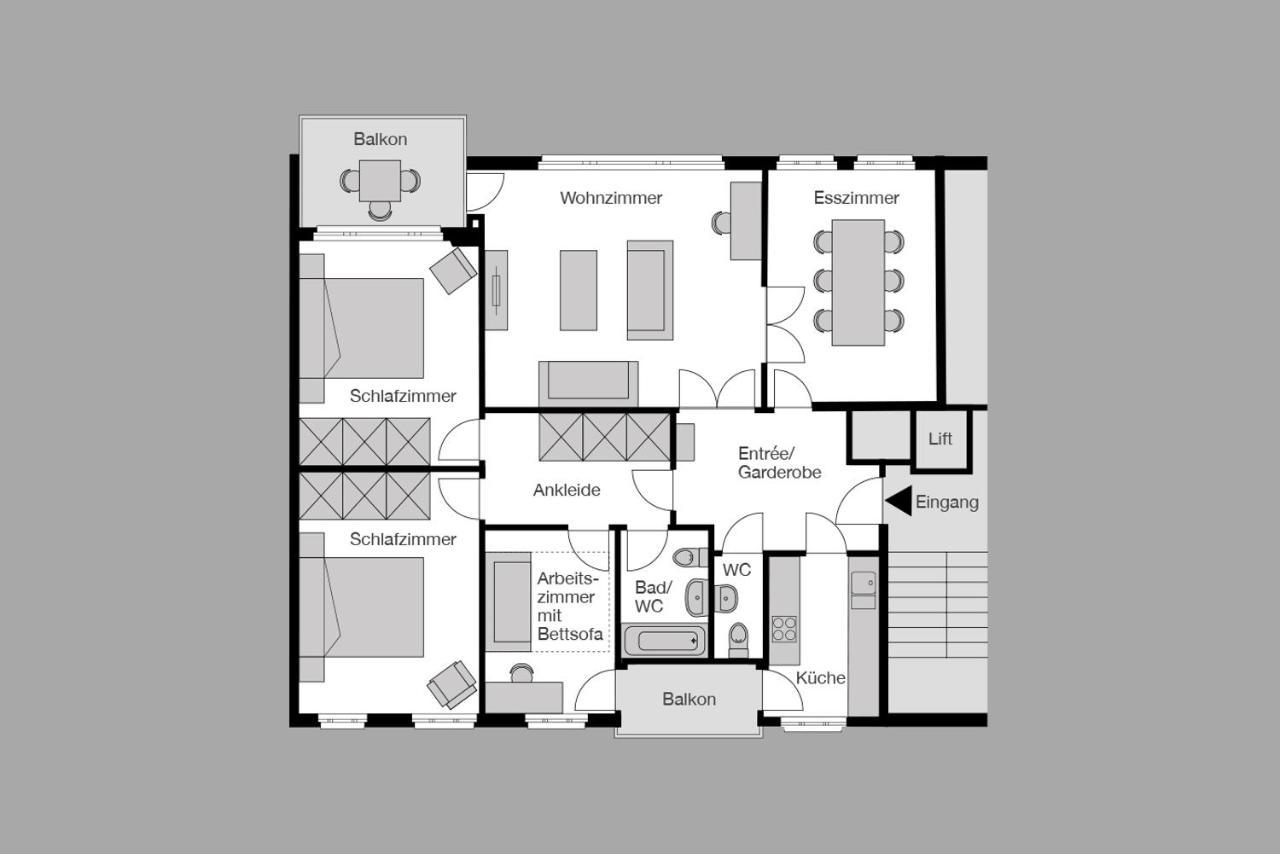 City Stay Furnished Apartments - Faesenstaubstrasse Schaffhausen Exterior foto